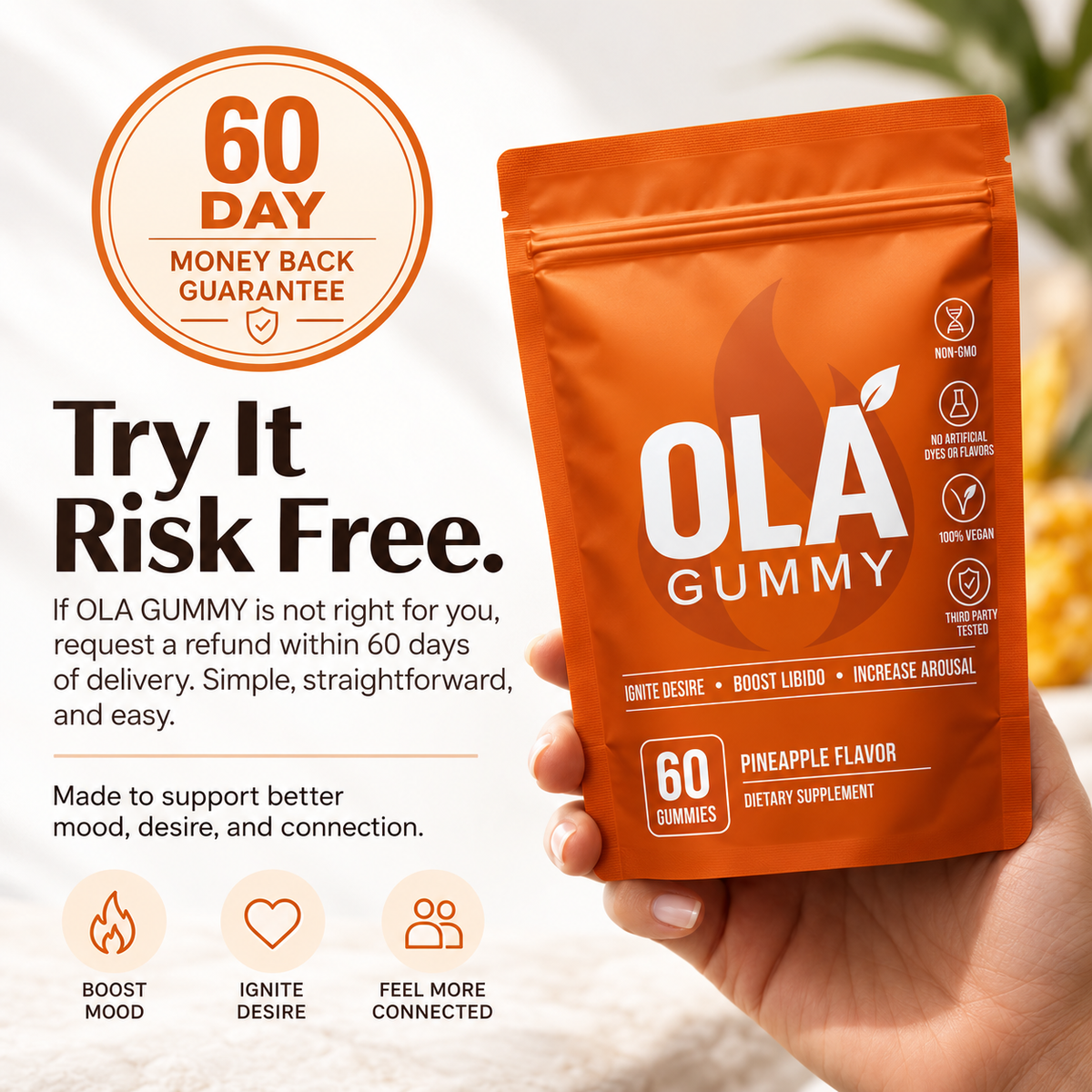 OLA™ Intimacy Gummies — Pineapple